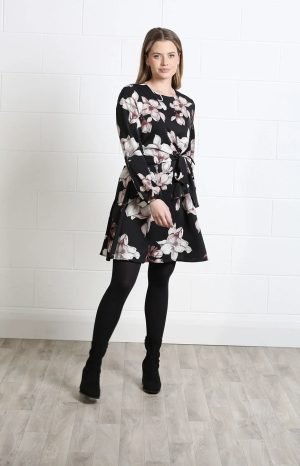 Rant & Rave Grace Dress - Black Floral