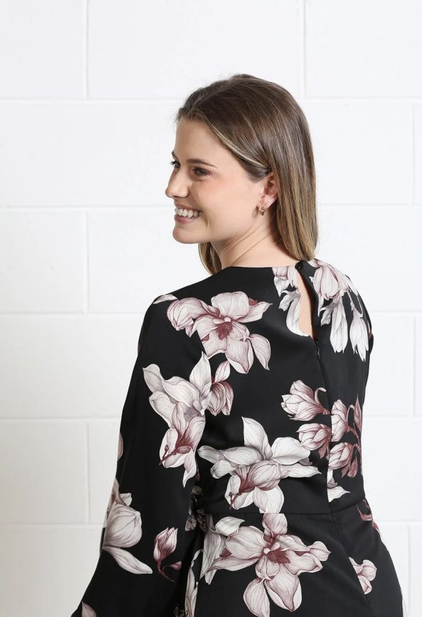 Rant & Rave Grace Dress - Black Floral - Image 3