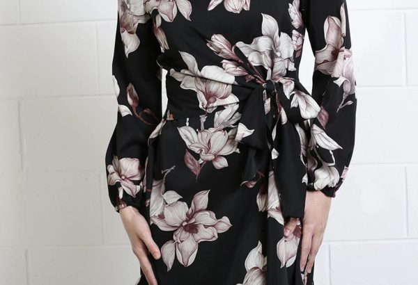 Rant & Rave Grace Dress - Black Floral - Image 5