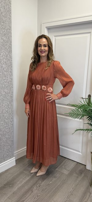 Claudia Dress - Rust